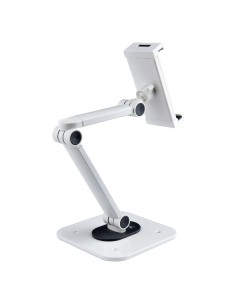 Soporte Ajustable de Sobremesa para Tablet - de Montaje en Pared - 1kg de Capacidad - Base Ergonómica Ajustable para Tablet - c 2