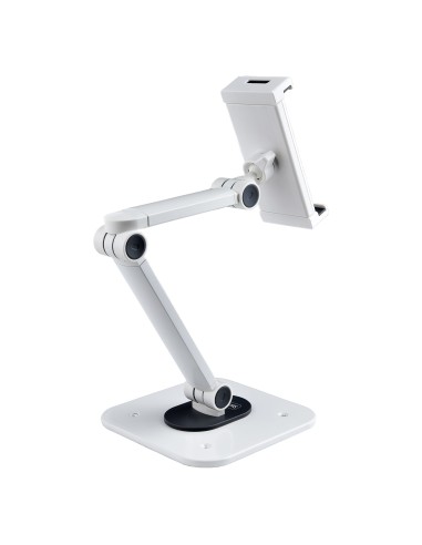 Soporte Ajustable de Sobremesa para Tablet - de Montaje en Pared - 1kg de Capacidad - Base Ergonómica Ajustable para Tablet - c