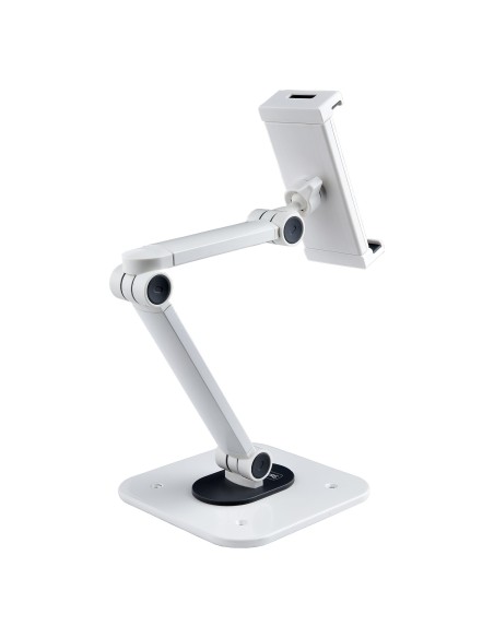 Soporte Ajustable de Sobremesa para Tablet - de Montaje en Pared - 1kg de Capacidad - Base Ergonómica Ajustable para Tablet - c