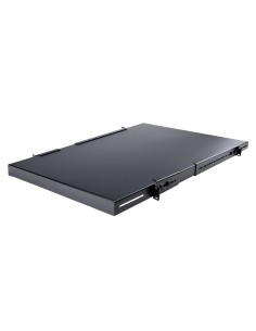 Estante Ajustable 1U para Rack de Servidores - 150kg - Bandeja Universal de 19 Pulgadas Ajustable de 49,5 a 96,5cm - para Equip