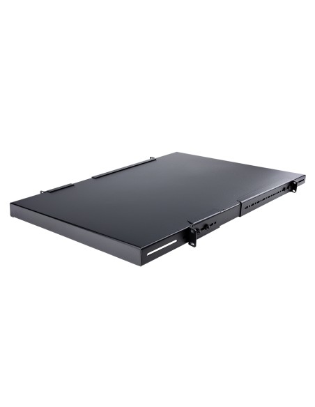 Estante Ajustable 1U para Rack de Servidores - 150kg - Bandeja Universal de 19 Pulgadas Ajustable de 49,5 a 96,5cm - para Equip