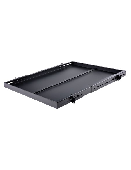 Estante Ajustable 1U para Rack de Servidores - 150kg - Bandeja Universal de 19 Pulgadas Ajustable de 49,5 a 96,5cm - para Equip