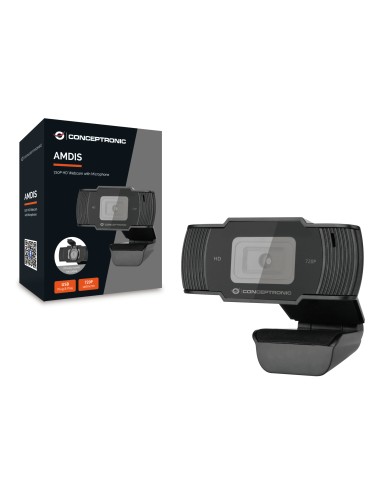 AMDIS05B cámara web 1280 x 720 Pixeles USB 2.0 Negro