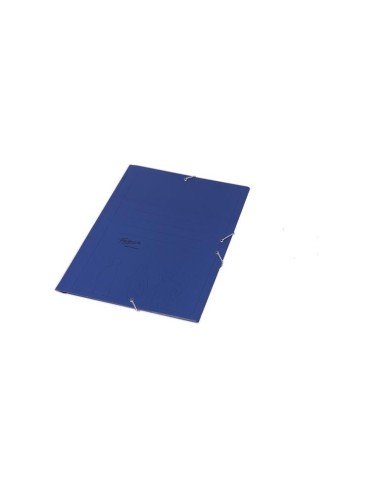 FABRISA CARPETA DE GOMAS AZUL BASICA CON TRES SOLAPAS FOLIO -25U-