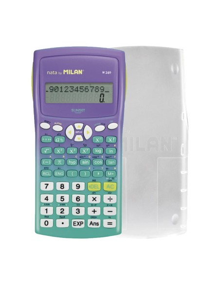 159110SNGRBL calculadora Bolsillo Calculadora científica Lila, Turquesa