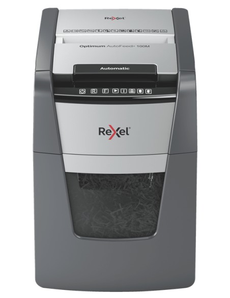 AutoFeed+ 100M triturador de papel Corte cruzado 55 dB 22 cm Negro, Gris