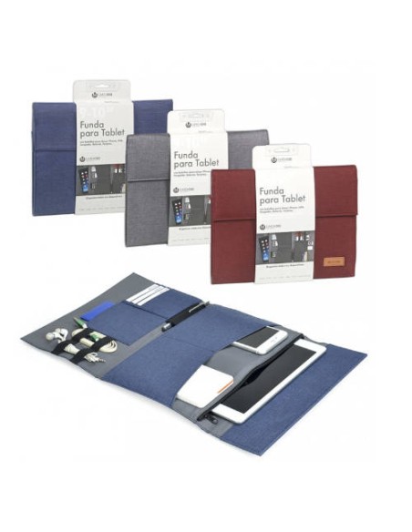 FUNDA TABLET VENTURE 10.1 BOLSILLO Y SOLAPA AZUL CARCHIVO 23210009