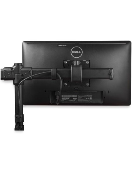 Brazo para Escritorio de Dos Monitores - con Barra Horizontal - Soporte de Mordaza/Ojal para Escritorio