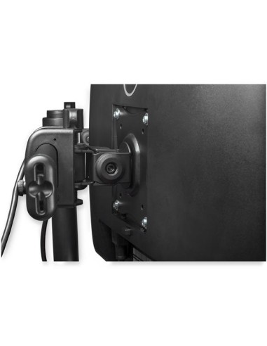Brazo para Escritorio de Dos Monitores - con Barra Horizontal - Soporte de Mordaza/Ojal para Escritorio