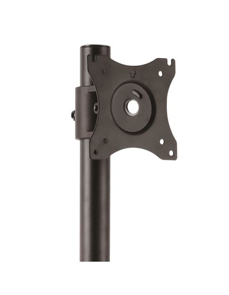 Soporte Vertical de Acero de Servicio Pesado para dos Monitores - Base Ajustable VESA para Pantallas de hasta 27 Pulgadas