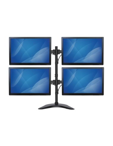 Base de Soporte Ajustable VESA para 4 Monitores de hasta 27 Pulgadas