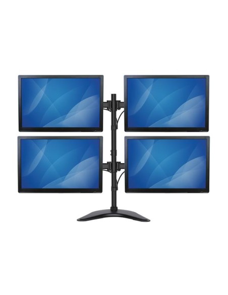 Base de Soporte Ajustable VESA para 4 Monitores de hasta 27 Pulgadas
