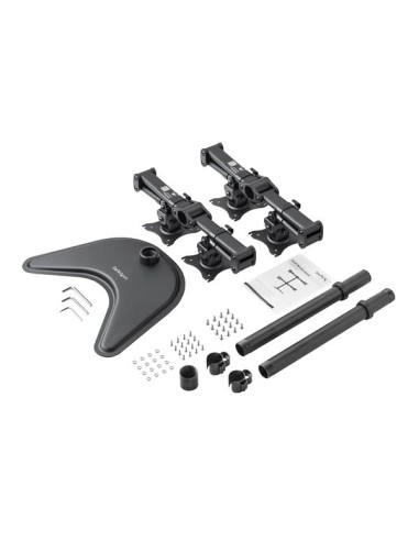 Base de Soporte Ajustable VESA para 4 Monitores de hasta 27 Pulgadas