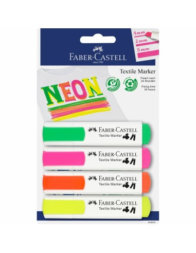 159591 marcador 4 pieza(s) Verde, Naranja, Rosa, Amarillo