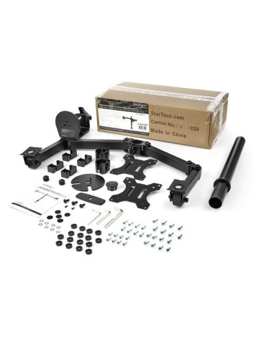 Brazo de Soporte para Dos Monitores - Articulado - de Acero