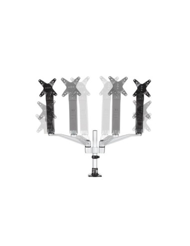 Soporte para Dos Monitores con Brazos Móviles - Apilable