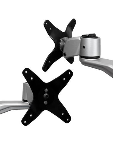 Soporte para Dos Monitores con Brazos Móviles - Apilable