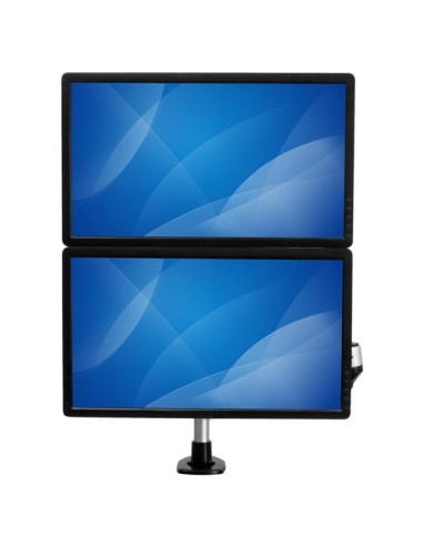Soporte para Dos Monitores con Brazos Móviles - Apilable