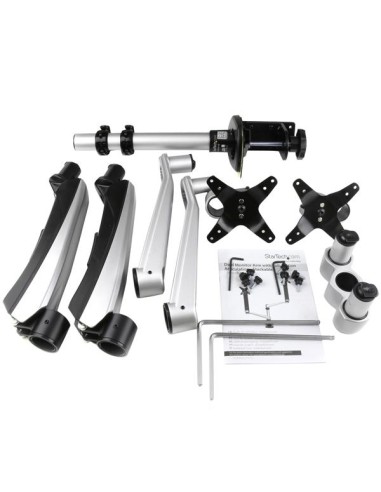 Soporte para Dos Monitores con Brazos Móviles - Apilable