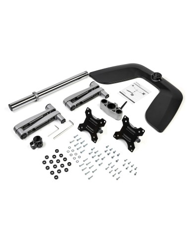 Soporte VESA de Escritorio para Dos Monitores - Soporte Ergonómico para Pantallas hasta 32" con Montaje VESA - Soporte Articula