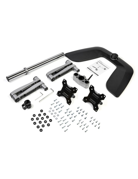 Soporte VESA de Escritorio para Dos Monitores - Soporte Ergonómico para Pantallas hasta 32" con Montaje VESA - Soporte Articula