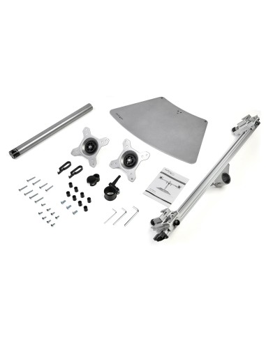 Soporte VESA para 2 Monitores - Soporte Ergonómico de Sobremesa para 2 monitores de 24" con Montaje VESA - con Base Independien