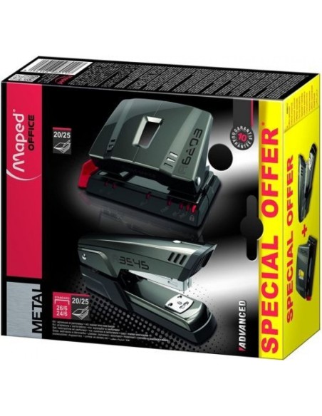 Kit de grapado advanced metal grapadorataladro 20 25 hojas