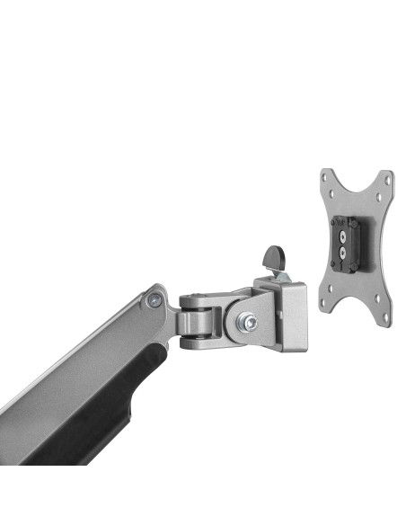 Brazo Ergonómico de Escritorio para Monitor VESA hasta 9kg - de Servicio Pesado - Movimiento Total, Altura Ajustable y Articula