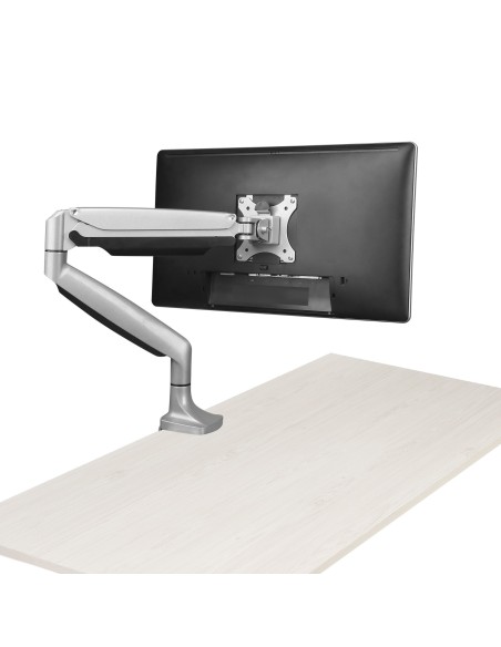 Brazo Ergonómico de Escritorio para Monitor VESA hasta 9kg - de Servicio Pesado - Movimiento Total, Altura Ajustable y Articula