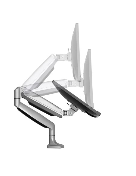 Brazo Ergonómico de Escritorio para Monitor VESA hasta 9kg - de Servicio Pesado - Movimiento Total, Altura Ajustable y Articula