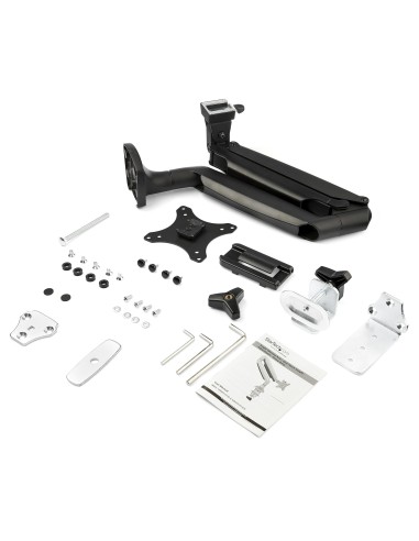 Brazo de Soporte Articulado de Monitor para Escritorio - Servicio Pesado - Negro