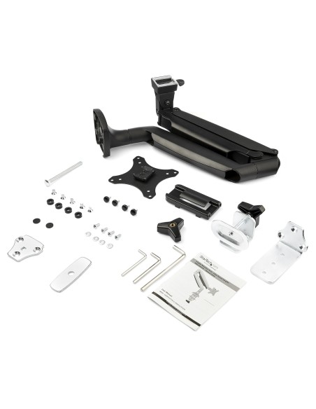 Brazo de Soporte Articulado de Monitor para Escritorio - Servicio Pesado - Negro