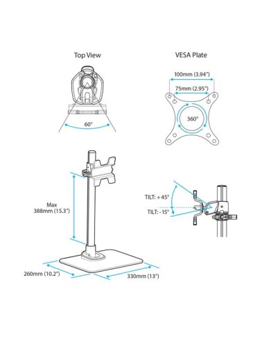 Soporte de Sobremesa para Monitor