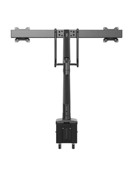 Brazo de Soporte de Montaje para 2 Monitores - con 2 Puertos USB 3.0 - con Instalación por Grommet o Mordaza para Mesa de Escri