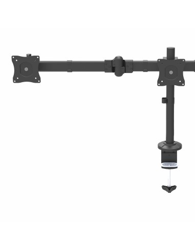 Brazo para 3 Monitores de Montaje en Escritorio - Soporte VESA Ergonómico para 3 Monitores de hasta 27" - Mástil Articulado de 