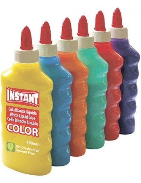 C 6 COLA BLANCA DE COLOR SURTIDO 180ML