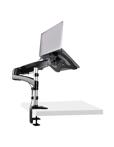 Brazo de Soporte de Sobremesa para Ordenador Portátil - Brazo Articulado para Portátil o para Monitor de 34 Pulgadas - Bracket 