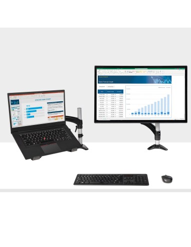 Brazo de Soporte de Sobremesa para Ordenador Portátil - Brazo Articulado para Portátil o para Monitor de 34 Pulgadas - Bracket 