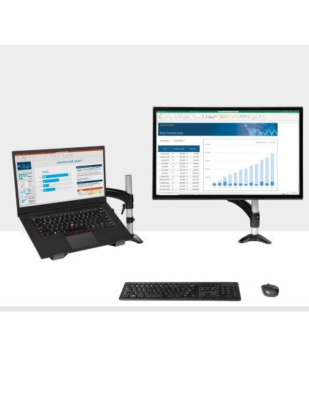 Brazo de Soporte de Sobremesa para Ordenador Portátil - Brazo Articulado para Portátil o para Monitor de 34 Pulgadas - Bracket 