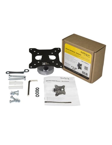 Soporte de pared para monitor - de aluminio - Montura VESA para Pantallas de hasta 27 Pulgadas