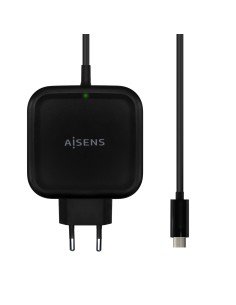 Cargador 65W PD3.0 QC3.0 1XUSB-C 1.2M, Negro