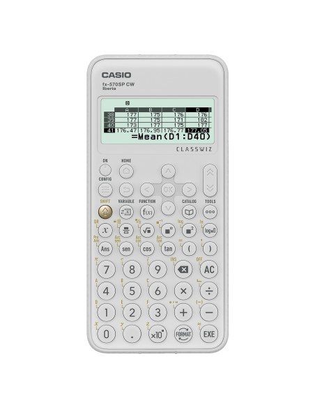 FX-570SPX CW calculadora Bolsillo Calculadora científica Blanco