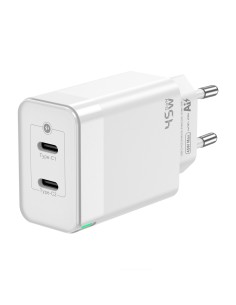 Cargador Gan 45W, 2xUSB-C PD3.0 QC4.0, Blanco 2