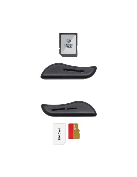 Lector de Tarjeta Inteligente DNI con Lector de Tarjetas SIM, SD, Micro SD, MMC, RS-MMC, MMC Micro, Negro