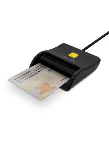 Lector De Tarjeta Inteligente DNI, USB-C, Negro