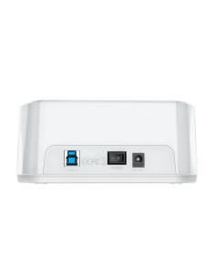Estacion de Docking de Doble Bahia ASDS-D02W SATA 2.5/3.5 a USB 3.0/3.1 Gen1, Clone, Blanca 2
