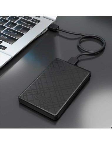 Caja Externa 2,5" ASE-2522B 9.5mm SATA a USB 3.0/USB3.1 Gen1, Negra