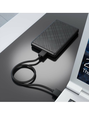 Caja Externa 2,5" ASE-2522B 9.5mm SATA a USB 3.0/USB3.1 Gen1, Negra