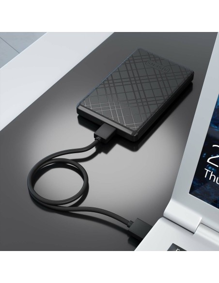 Caja Externa 2,5" ASE-2522B 9.5mm SATA a USB 3.0/USB3.1 Gen1, Negra