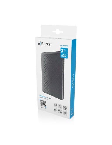 Caja Externa 2,5" ASE-2522B 9.5mm SATA a USB 3.0/USB3.1 Gen1, Negra